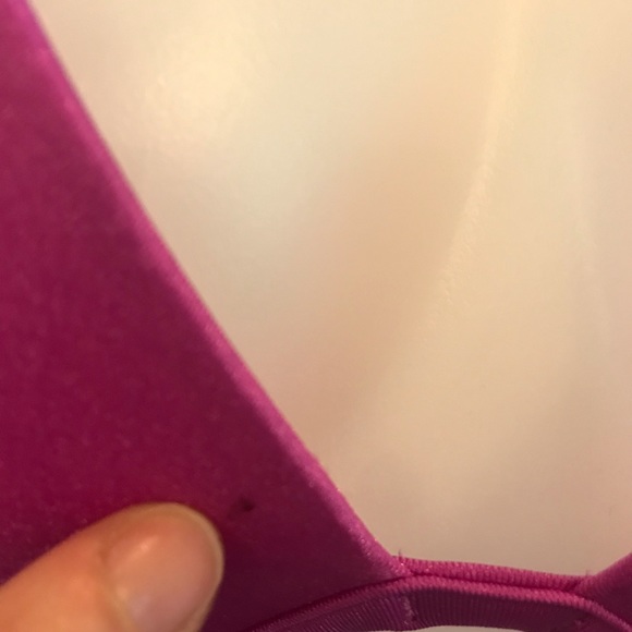 Victoria’s Secret Pinkish Purple Rhinestone Straps 34DD. Bottom size Small - Picture 10 of 13